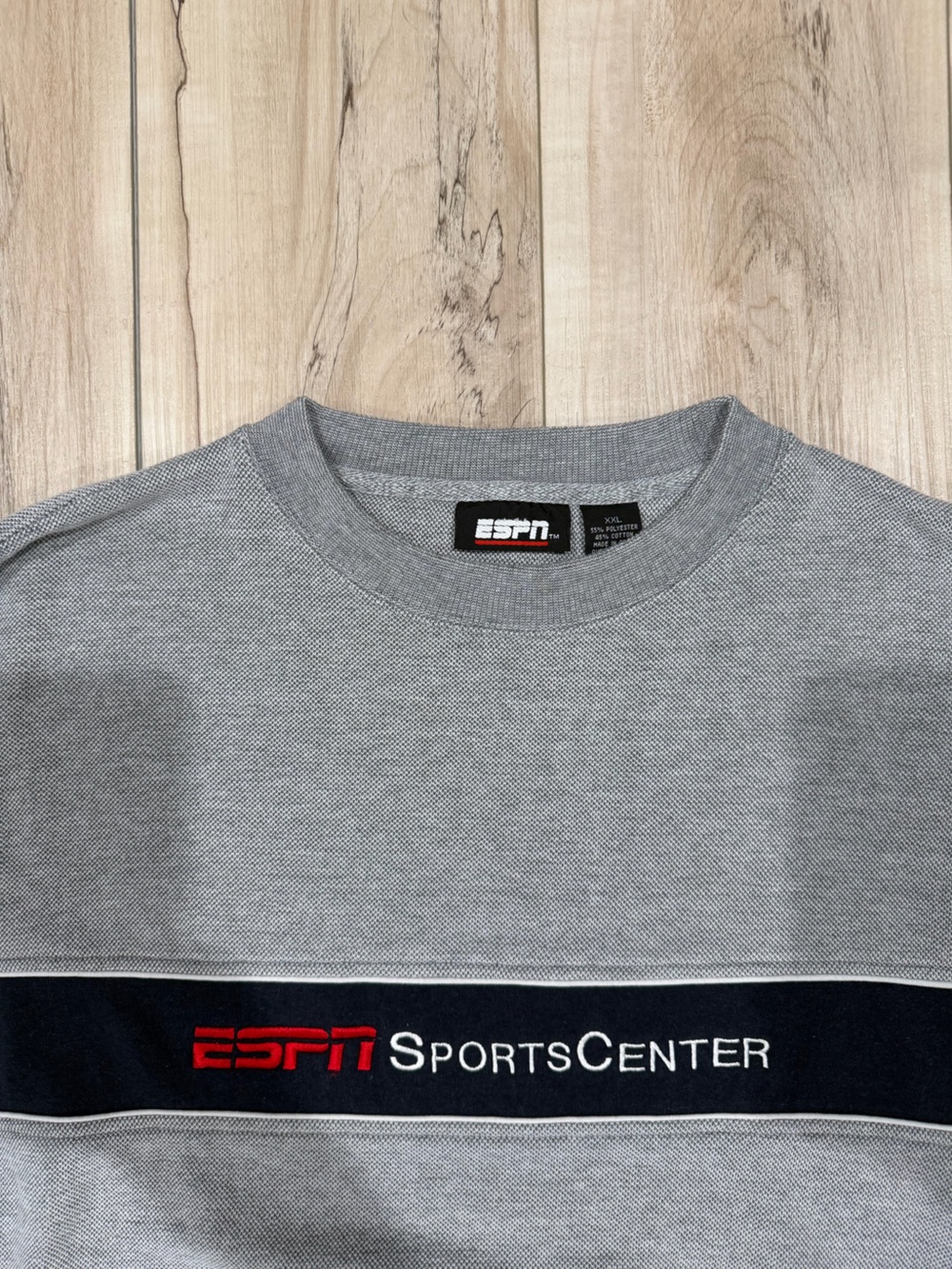 SportsCenter Men's Gray Crewneck Sweatshirt XXL - Picture 2 of 2